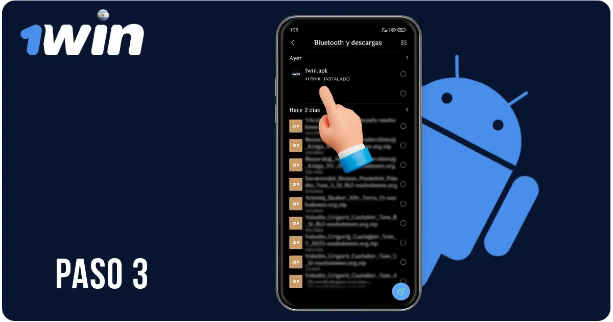 Descargar 1Win Argentina Para Android Paso 3